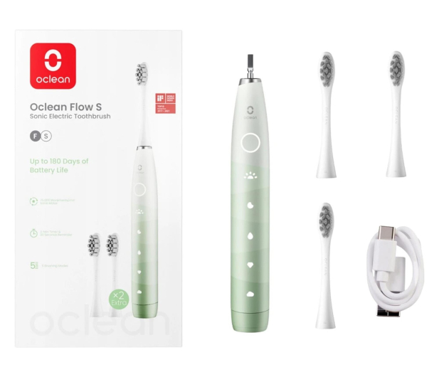 Oclean Oclean Szczoteczka soniczna Flow S (zielona) - 1568708 - zdjęcie